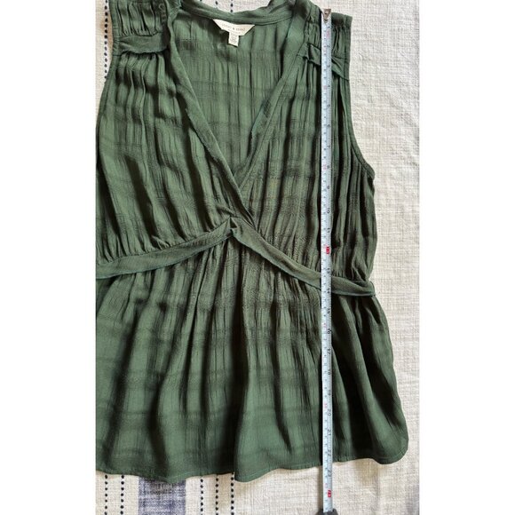 Lucky Brand Women's Sleeveless Babydoll Surplice Fairy Blouse Size XS‎ Boho - Picture 13 of 14